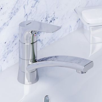 Смеситель для умывальника Damixa (Дамикса) Jupiter хром, поворотный излив, 770220001