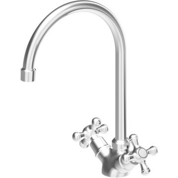 Смеситель для умывальника RedBlu by Damixa (Дамикса) Retro, без душевого комплекта, хром, 230210000