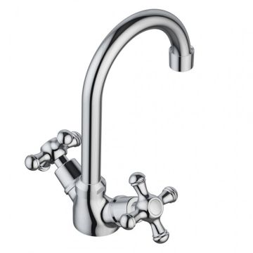 Смеситель для умывальника RedBlu by Damixa (Дамикса) Retro, без душевого комплекта, хром, 230210000