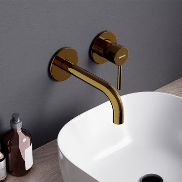 Встраиваемый смеситель для раковины Damixa (Дамикса) Scandinavian Pure, золото, 360260600