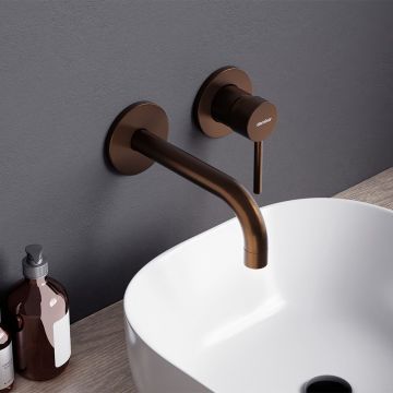 Встраиваемый смеситель для раковины Damixa (Дамикса) Scandinavian Pure, розовое золото, 360260500