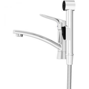 Смеситель Damixa (Дамикса) Jupiter хром, с поворотным изливом и гигиеническим душем, хром 770230001