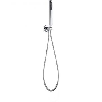 Набор для душа Fiore (Фиоре) Kera, ручной душ, душевой шланг, держатель с водоотводом, черный матовый, 30NN8786