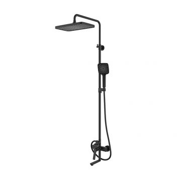Душевая система IDDIS (ИДДИС) Parker с тропическим душем и изливом, черный матовый PARBL3Fi06