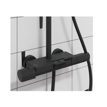 Душевая система IDDIS (ИДДИС) SpaHome с тропическим душем с термостатом, черный матовый SPHBLTKi06