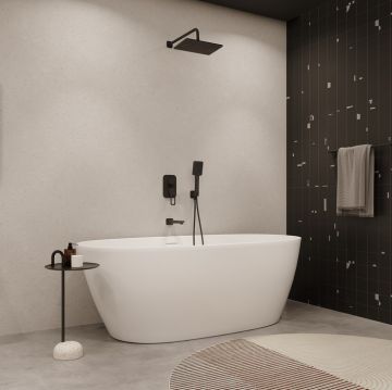 Душевая система IDDIS (ИДДИС) Slide с тропическим душем, ручным душем и изливом, черный матовый SLIBL03i68