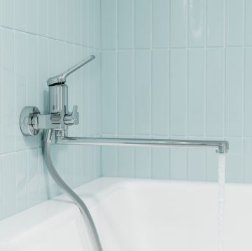 Смеситель для ванны IDDIS (ИДДИС) Parker с длинным изливом, глянцевый хром, PARSB02i10WA