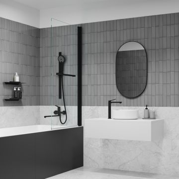 Смеситель для настольного умывальника IDDIS (ИДДИС) Parker,черный матовый, PARBL01i01