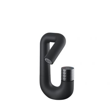 Смеситель для умывальника IDDIS Twist с управлением Push Control, черный матовый TWIBLBTi01