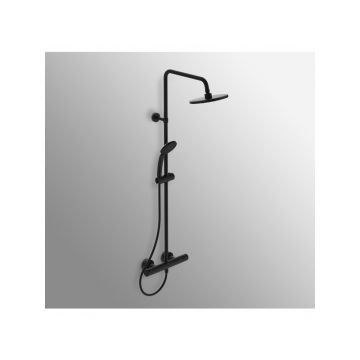 Душевая система Ideal (Идеал) Standard Ceratherm T25 в комплекте с термостатическим смесителем A7545XG Черный шелк