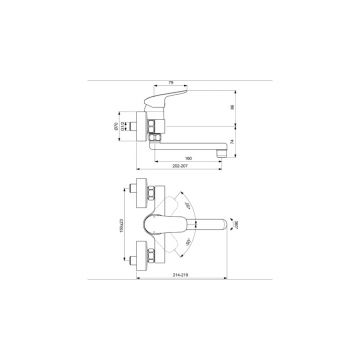 Смеситель для раковины Ideal (Идеал) Standard Ceraflex B1717AA хром