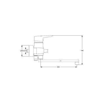 Смеситель для ванны Ideal (Идеал) Standard Connect B9923AA хром