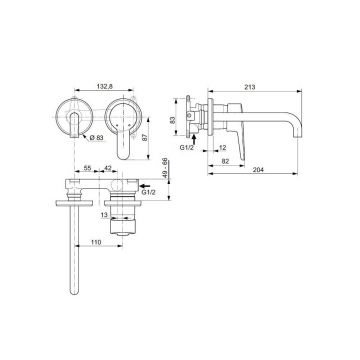 Смеситель для раковины Ideal (Идеал) Standard Connect Blue A5933AA хром