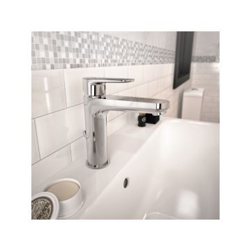 Смеситель для раковины Ideal (Идеал) Standard Cerafine O с металлическим донным клапаном BC699AA хром