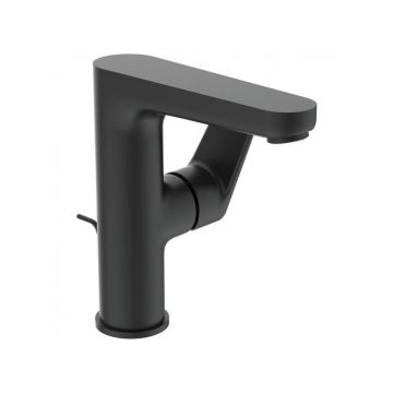 Смеситель для раковины Ideal (Идеал) Standard Cerafine O с металлическим донным клапаном BC703XG Черный шелк