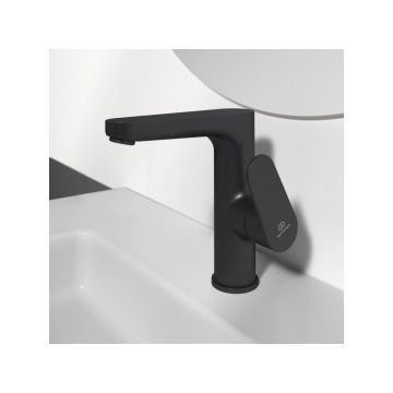 Смеситель для раковины Ideal (Идеал) Standard Cerafine O с металлическим донным клапаном BC703XG Черный шелк