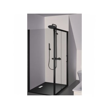 Душевая система Ideal (Идеал) Standard Cerafine T25 с термостатическим смесителем BC748XG Черный шелк