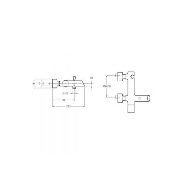 Смеситель для ванны Jacob Delafon (Якоб Делафон) Toobi E8963-CP хром