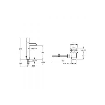 Смеситель для раковины Jacob Delafon (Якоб Делафон) Toobi E8990-CP хром