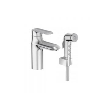 Смеситель для раковины Jacob Delafon (Якоб Делафон) Kumin с гигиеническим душем E99465-CP хром