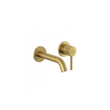 Смеситель для раковины Kludi (Клуди) Bozz 38244N076 скрытого монтажа, брашированное золото