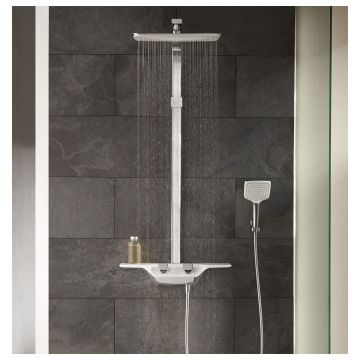 Душевая система Kludi (Клуди) Cockpit Discovery 8020091-00 с термостатом, белый,хром