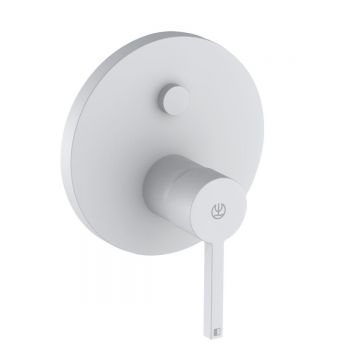 Смеситель для ванны Kludi (Клуди) Nova Fonte Puristic 206595315 скрытого монтажа, белый матовый