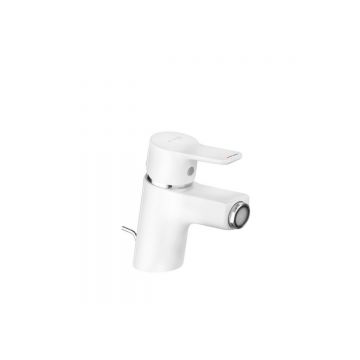 Смеситель для биде Kludi (Клуди) Pure&Easy 375339165 c донным клапаном, белый матовый
