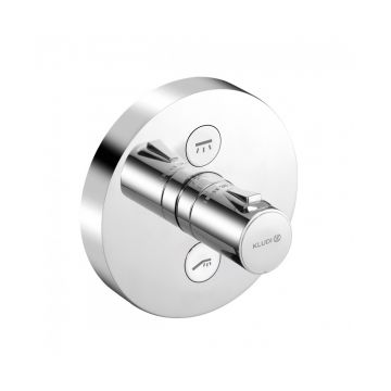 Смеситель для душа Kludi (Клуди) Push 389120538 скрытого монтажа,с термостатом, хром