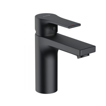 Смеситель для раковины Kludi (Клуди) Zenta SL 482983965 c донным клапаном PUSH-OPEN, черный матовый