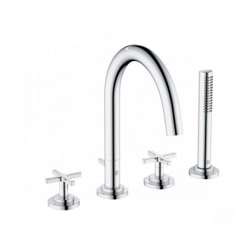 Смеситель для ванны Kludi (Клуди) Classic 204250520 установка на борт, хром