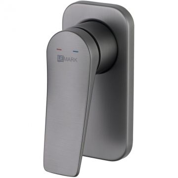Смеситель Lemark Bronx LM3723GM для душа встраиваемый, без аксессуаров, графит