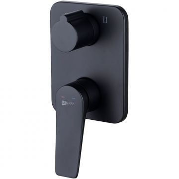 Смеситель Lemark (Лемарк) Bronx LM3727BL для ванны и душа встраиваемый с 2-функц. дивертором, черный