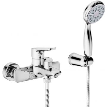 Смеситель Lemark (Лемарк) Selena LM0812C для ванны, с коротким изливом, хром