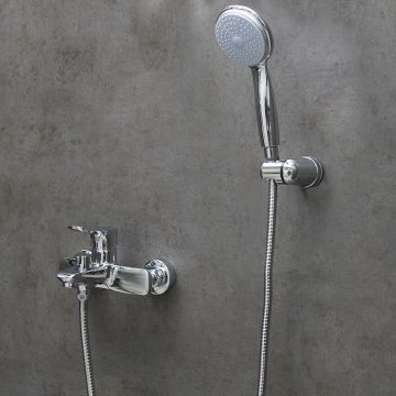 Смеситель Lemark (Лемарк) Selena LM0812C для ванны, с коротким изливом, хром