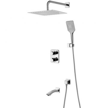 Термостат Lemark (Лемарк) Yeti LM7842C для ванны и душа, встраиваемый, хром