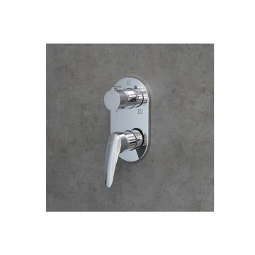 Смеситель Lemark (Лемарк) Linara для ванны и душа встраиваемый (LM0428C) хром