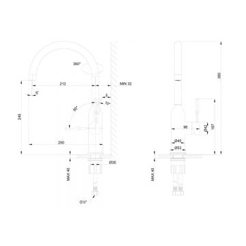 Смеситель Lemark (Лемарк) Expert для кухни с поворотным изливом (LM5079LGN) золото