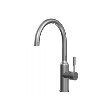 Смеситель Lemark (Лемарк) Expert для кухни с поворотным изливом (LM5079GMN) графит
