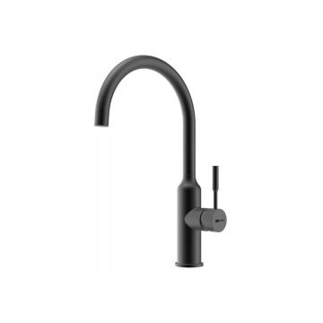 Смеситель Lemark (Лемарк) Expert для кухни с поворотным изливом (LM5079BL) черный