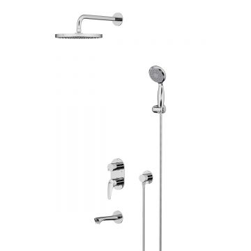 Смеситель Lemark (Лемарк) Linara для ванны и душа, встраиваемый (LM0422C) хром