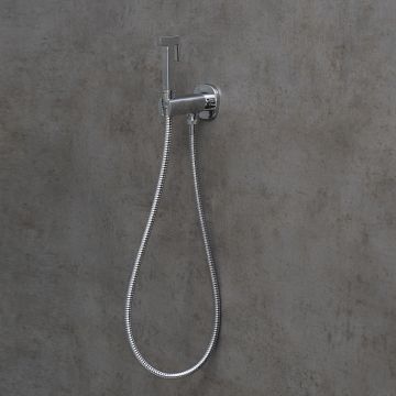 Смеситель Lemark (Лемарк) Solo с гигиеническим душем, встраиваемый (LM7172C) хром