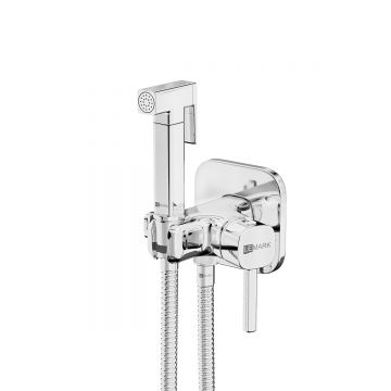 Смеситель Lemark (Лемарк) Solo с гигиеническим душем, встраиваемый (LM7173C) хром