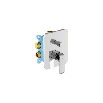 Смеситель для ванн Ravak (Равак) Flat FL 065.00 X070123 скрытого монтажа с переключателем, хром