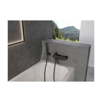 Смеситель для ванн Ravak (Равак) Chrome CR 022.20BL X070431, черный матовый