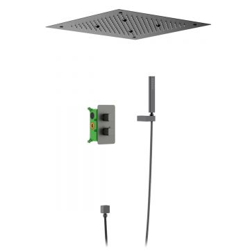 Душевая система встроенная с термостатом Timo (Тимо) Petruma черное золото (SX-5029/18SM)