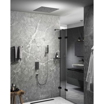 Душевая система встроенная с термостатом Timo (Тимо) Petruma черное золото (SX-5029/18SM)