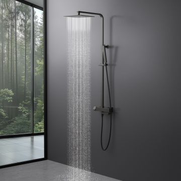 Душевая система с термостатом Timo Tetra-thermo черное золото (SX-0169/18)