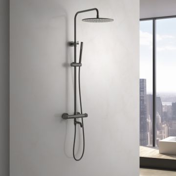 Душевая система с термостатом Timo (Тимо) Saona черное золото (SX-2380/18)
