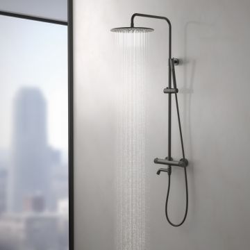 Душевая система с термостатом Timo (Тимо) Saona черное золото (SX-2380/18)